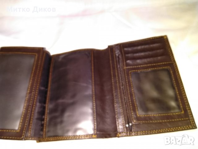 Портфейл Павид мода естествена кожа 135х95мм, снимка 7 - Портфейли, портмонета - 29429379