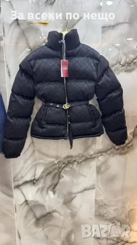 Gucci Елегантно Дамско Зимно Яке С Колан Гучи - Различни Цветове Код E171 , снимка 2 - Якета - 55922435