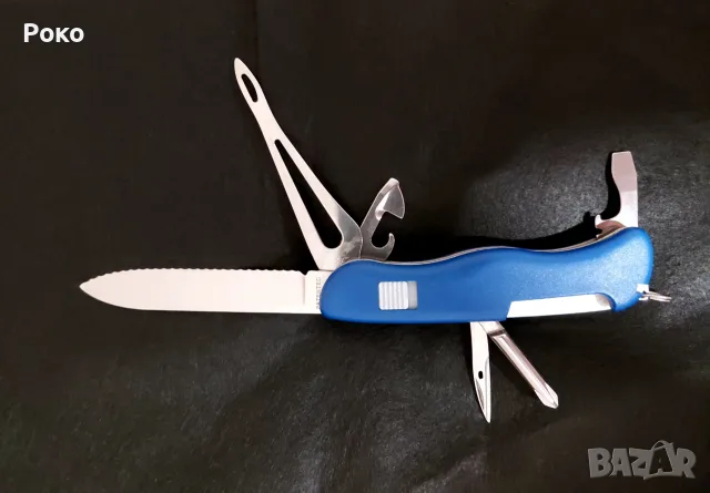 Victorinox Skipper 111mm – рядък корабен нож със Slide Lock (сиво копче) – Колекционерски, снимка 3 - Ножове - 55753783