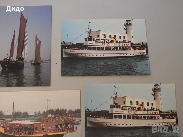 Лот 9 картички кораби платноходки фериботи, снимка 5 - Филателия - 38457395