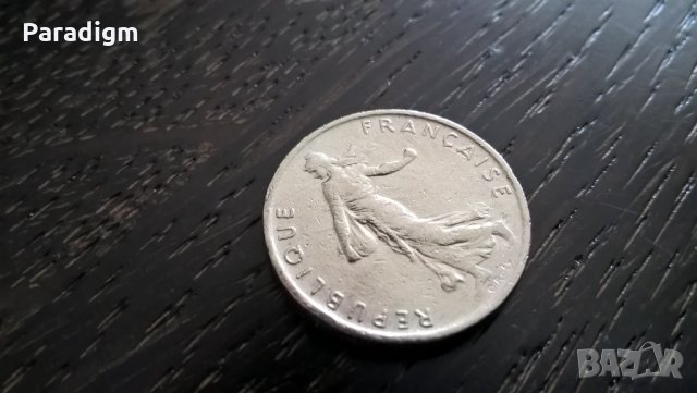 Монета - Франция - 1/2 (половин) франк | 1966г., снимка 3 - Нумизматика и бонистика - 29336589