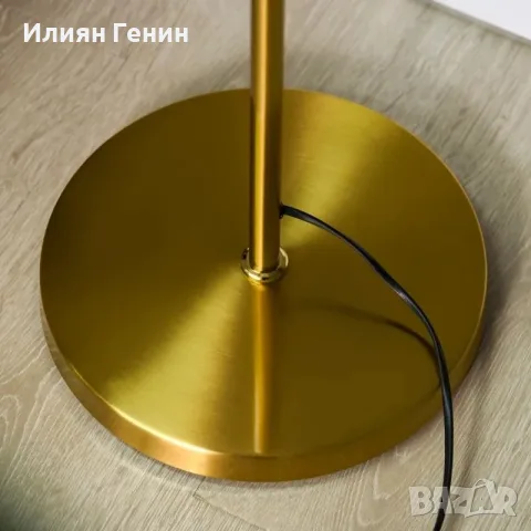 HOMCOM Ретро Дизайн Подова лампа с 3 абажура, снимка 7 - Настолни лампи - 55966239