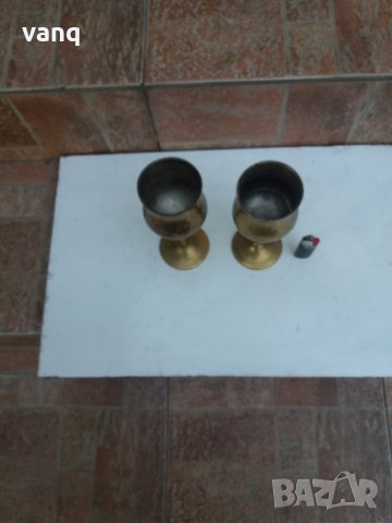 Месингови чаши, снимка 2 - Антикварни и старинни предмети - 27435854