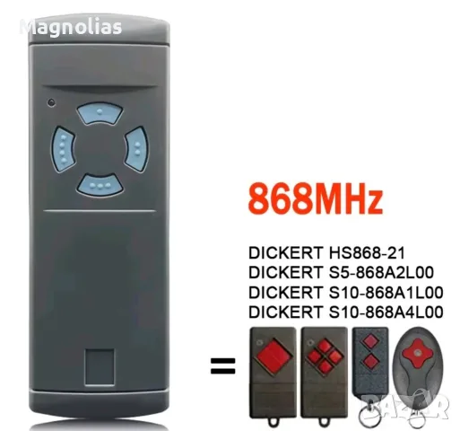 Дистанционно 868MHz Berner BHS140 BHS121 BHS110 BHS211 BHS221 Дикерт BelFox , снимка 3 - Дистанционни - 56153342