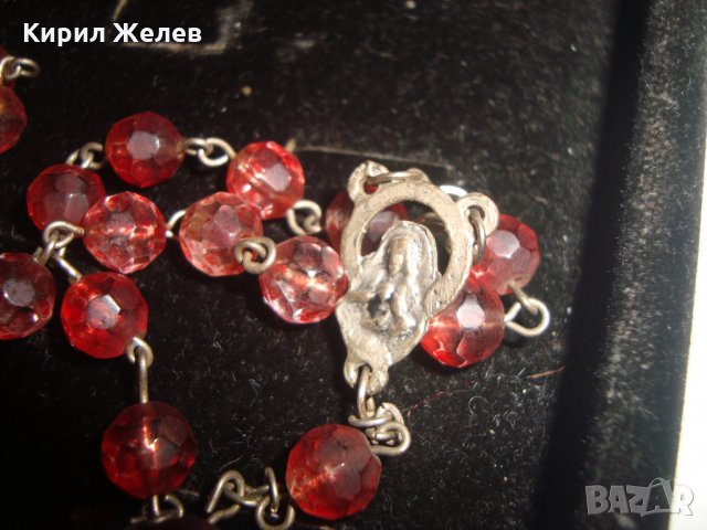 КАТОЛИЧЕСКА НАГРЪДНА МОЛИТВЕНА КРИСТАЛНА БРОЕНИЦА с КРЪСТЧЕ РАЗПЯТИЕ и ИКОНКА 16638, снимка 14 - Колиета, медальони, синджири - 30691371