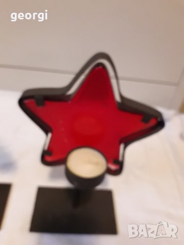 Цветен стъслен свещник, снимка 2 - Декорация за дома - 31400189