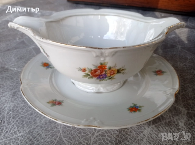 Порцелан посуда сосиера чиния плато супник салатиера сервиз, снимка 10 - Прибори за хранене, готвене и сервиране - 52897271