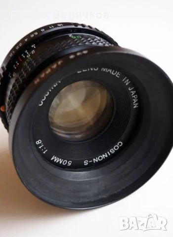 Cosina 50mm f/1.8 Pentax K байонет, снимка 3 - Обективи и филтри - 50798645