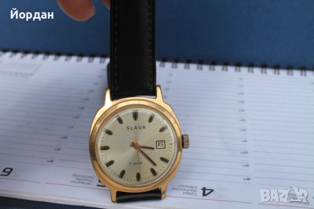 СССР часовник "Слава" 37 мм, снимка 8 - Антикварни и старинни предмети - 40429037