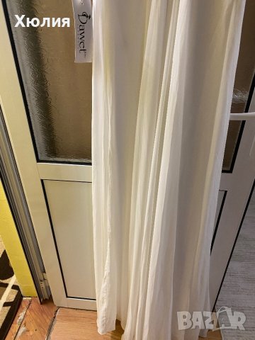 Нова бяла рокля с камъни , снимка 5 - Рокли - 40135616