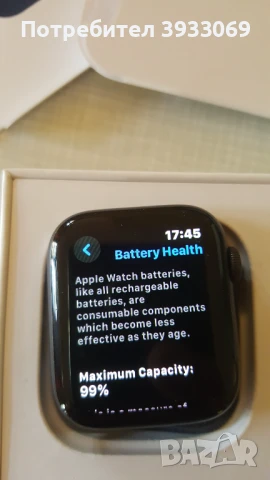 Apple Watch 5 GPS 44, снимка 2 - Смарт гривни - 50619137