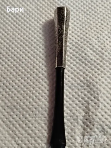 Старо дамско сребърно цигаре, снимка 10 - Антикварни и старинни предмети - 50263688