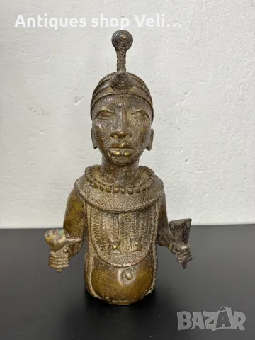Африканска бронзова скулптура-Бенин №6686 