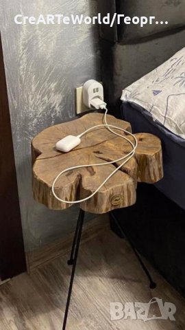 Помощна маса,пън, табуретка,нощно шкафче, снимка 5 - Маси - 26441831