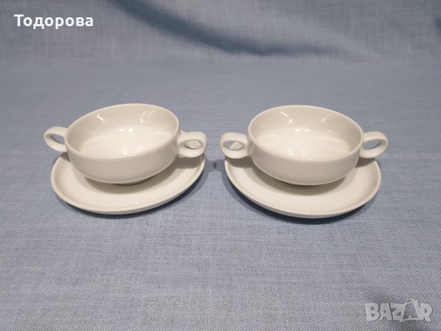 Порцеланов сет-чаши,купи с две дръжки Schonwald  Germany , снимка 1 - Сервизи - 35007476