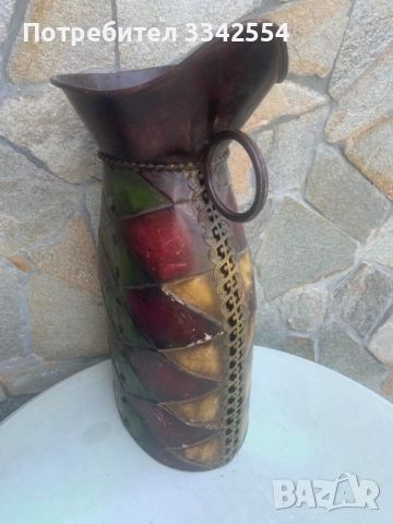 ВАЗА МЕТАЛ ОРНАМЕНТИ ЗА СУХИ ЦВЕТЯ