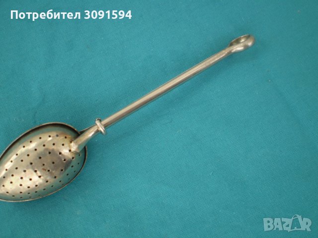 19 ти век лъжица -цедка за запарване на чай ЗА КОЛЕКЦИЯ, снимка 9 - Други ценни предмети - 39524213