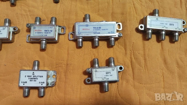 KST, Maxline и др. елементи tap за  кабелна телевизия, сплитери, конектори, снимка 4 - Друга електроника - 50762101