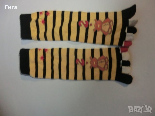 чорапки жълто и черно, снимка 1
