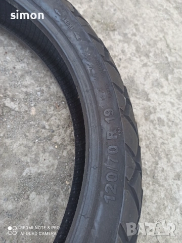 Гума за мотор 120/70/19, снимка 2 - Гуми и джанти - 53923713