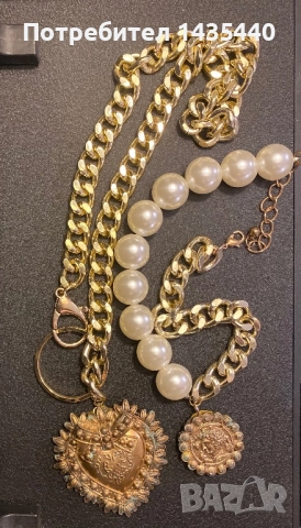 Двойно колие на дизайнерката Анелия Милчева, снимка 2 - Колиета, медальони, синджири - 52395611