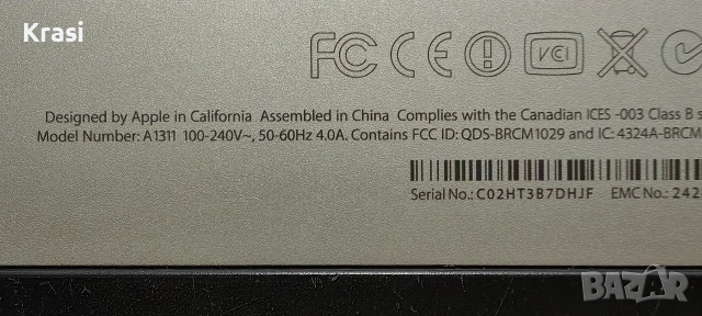 Компютър Apple iMac A1311., снимка 9 - За дома - 52840958