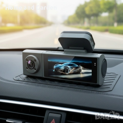  Видеорегистратор Vehicle BlackBox DVR FULL HD 1080 + задна камера, снимка 3 - Камери - 53947782