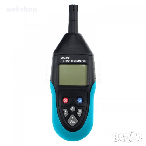 Термометър и влагомер EM2249 безконтактен/лазерен -20°C до 60°C, снимка 7 - Измервателни инструменти - 38556636