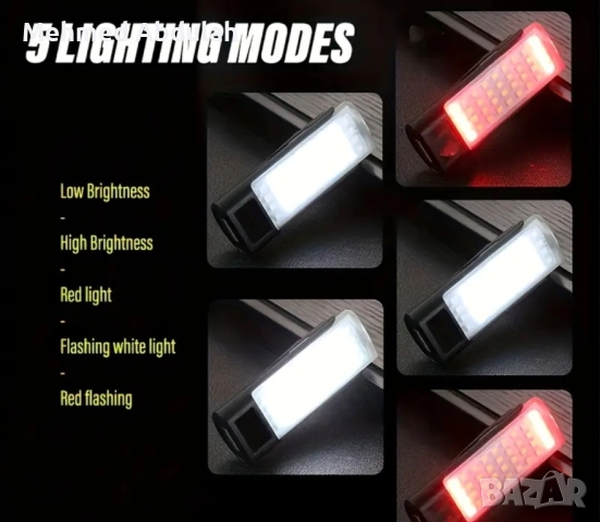 Презареждащо мини ръчно фенерче, снимка 4 - Лампи за стена - 52496516