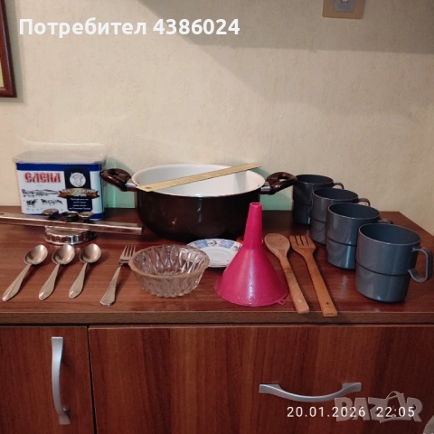 ГОЛЯМ КУХНЕНСКИ ЛОТ-ТЕНДЖЕРА,МАШИНКА ЗА МЕЛЕНЕ,ЛЪЖИЧКИ СУПЕР ЕВТИНО, снимка 9 - Съдове за готвене - 53171635