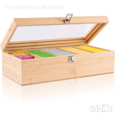 Дървена кутия за чай, снимка 8 - Други стоки за дома - 42500575