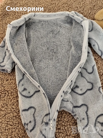 Нов бебешки плюшен гащеризон ромпър Джордж за момченце 0-3 месеца , снимка 2 - Бебешки гащеризони - 53015544