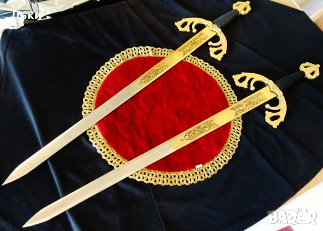 Старинен меч Tizona del Cid,Toledo,позлата. , снимка 2 - Антикварни и старинни предмети - 39912964