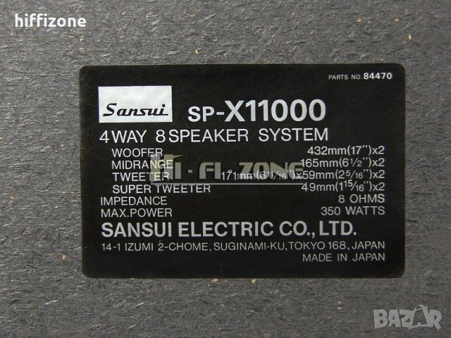 ТОНКОЛОНИ   Sansui sp-x11000 , снимка 14 - Тонколони - 33729413