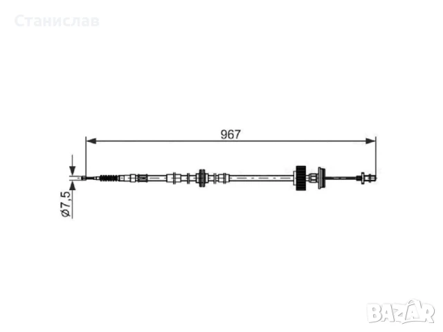 Жило за ръчна спирачка за BMW X5 E70, снимка 4 - Части - 50629175