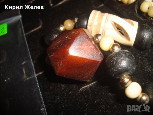 ТУАРЕГСКА ОГЪРЛИЦА от РОГ и КЕХЛИБАР ФАТУРАН РЪЧНА МАЙСТОРСКА СТАРА ИЗРАБОТКА ЕТНО - УКРАШЕНИЕ 16622, снимка 9 - Антикварни и старинни предмети - 31450853