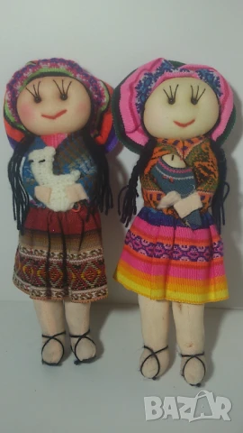 Две кукли, държащи агънце и бебе, снимка 5 - Кукли - 51424819