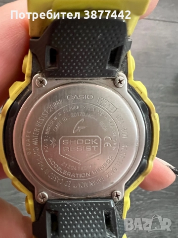 Часовник CASIO G-SHOCK GBA 800 жълт-170 лв, снимка 3 - Мъжки - 52635454