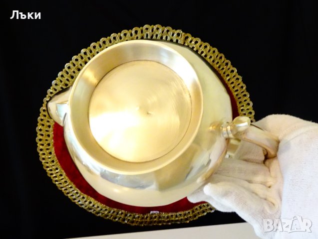 Бронзова кана,чайник 1 кг.,маркирана. , снимка 9 - Антикварни и старинни предмети - 36772313