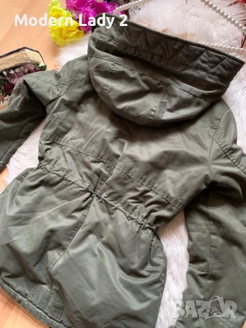 Зелена парка Бершка, снимка 3 - Якета - 50990969