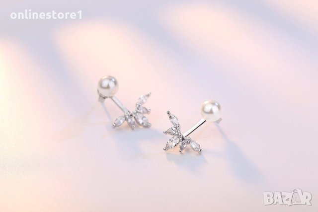 Сребърни обеци 925 - Перла Амазонка Код: BX508, снимка 5 - Обеци - 33746333