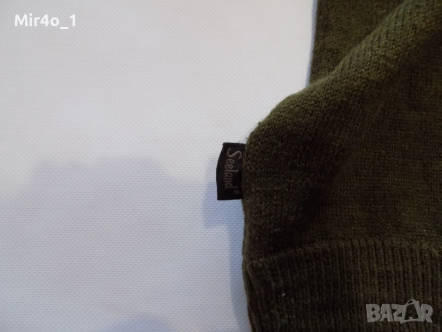 ловен пуловер seeland блуза яке горнище фанела худи елек суичър вълнен мъжки зимен оригинален M, снимка 4 - Пуловери - 44246171