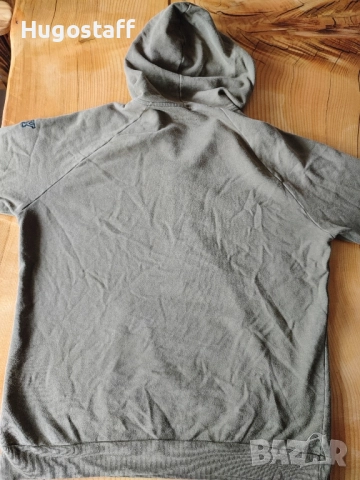 Италиански военнен суичър худи зелен качулка Sisley Л,Хл, снимка 5 - Суичъри - 52010471