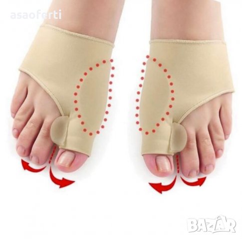 Ортопедични чорапи за коригиране на палеца на крака - 1 чифт за лев и десен крак., снимка 4 - Други - 39866340