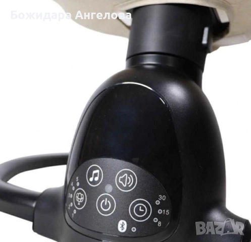 Интелигентен бебешки шезлонг с Bluetooth, дистанционно управление и автоматично люлеене, снимка 3 - Други - 52505645