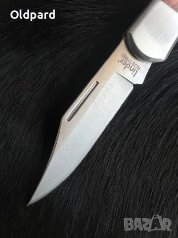 Силен голям сгъваем ловен нож Linder. (320912), снимка 2 - Ножове - 49116574