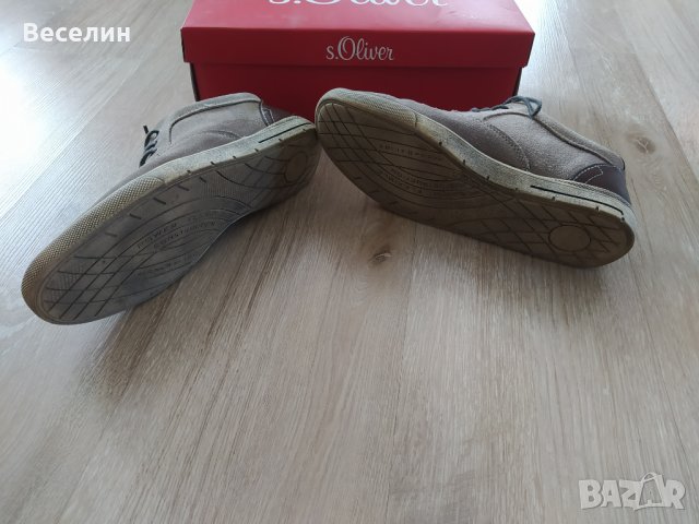 Мъжки обувки от велур и естествена кожа S. Oliver (43), снимка 10 - Спортно елегантни обувки - 34109086