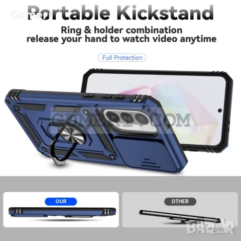 Samsung Galaxy A36 Хибриден Гръб С Капак И Ринг , снимка 6 - Калъфи, кейсове - 50043061