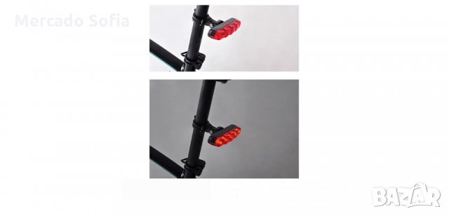 5 LED задна светлина за велосипед, снимка 2 - Аксесоари за велосипеди - 33762464