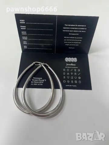 Сребърни обеци 925, снимка 4 - Обеци - 48778578